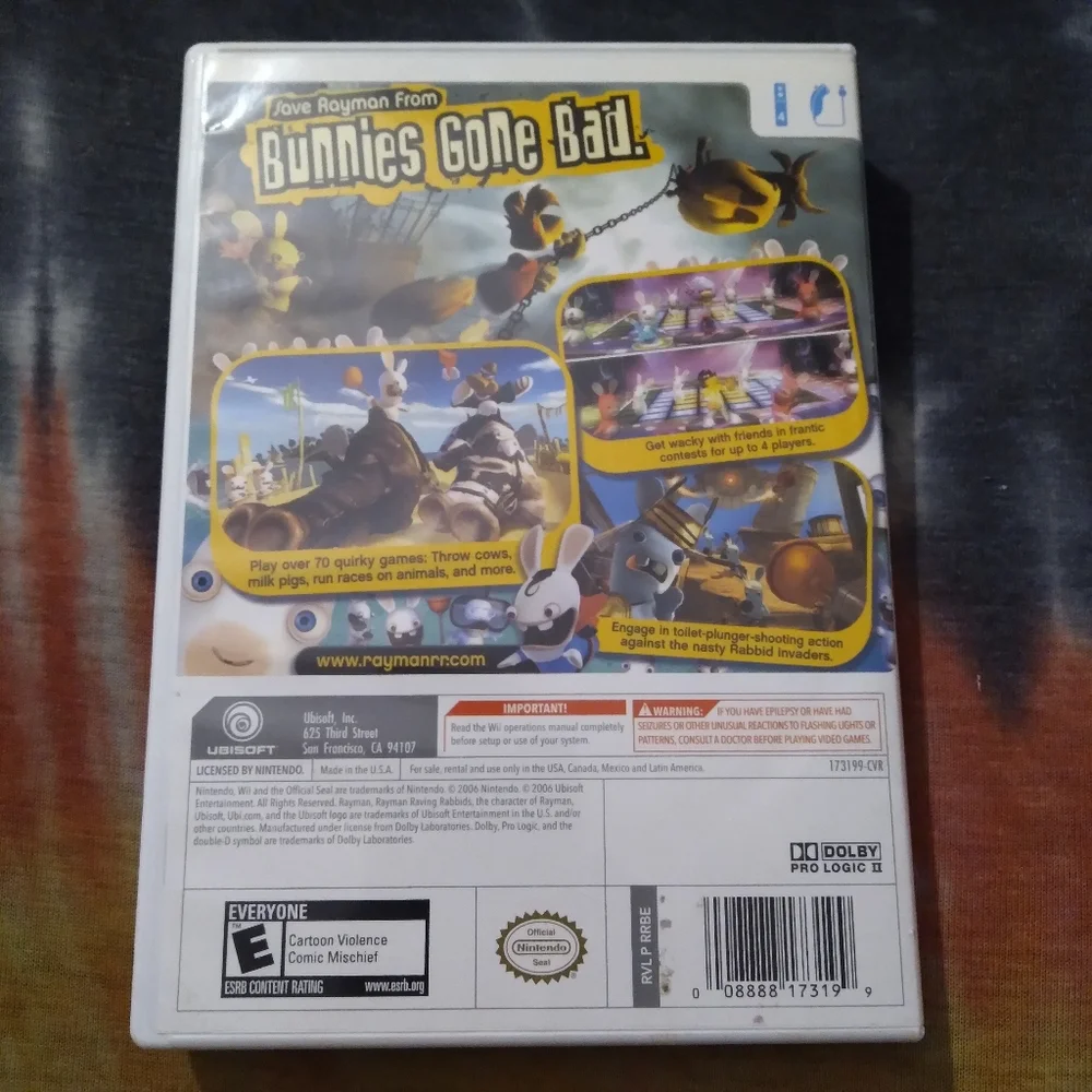 Rayman Raving Rabbids Game For Wii - Picture 2 of 4